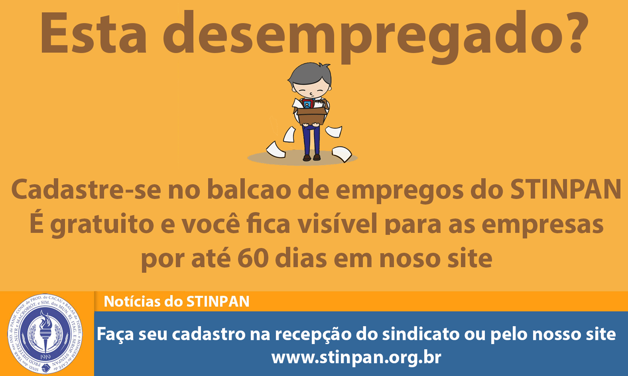 Balcão de empregos do STINPAN